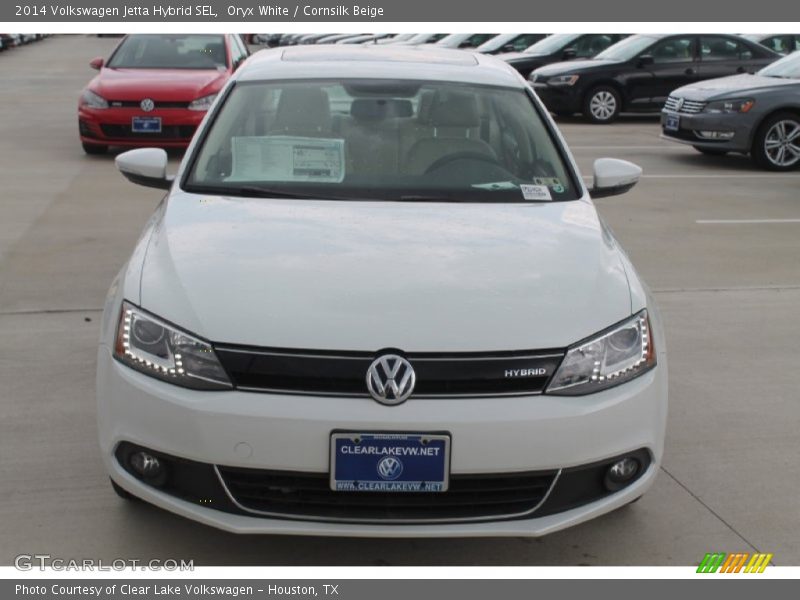 Oryx White / Cornsilk Beige 2014 Volkswagen Jetta Hybrid SEL