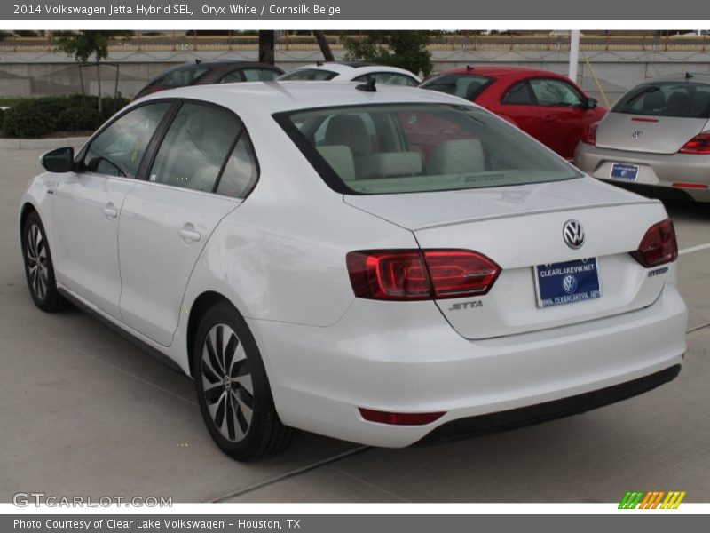 Oryx White / Cornsilk Beige 2014 Volkswagen Jetta Hybrid SEL