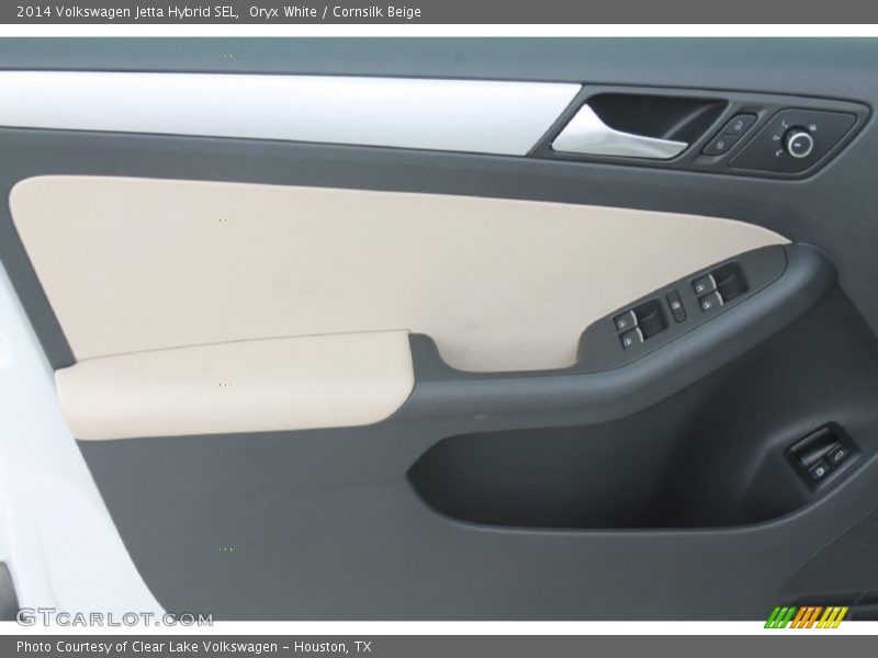 Oryx White / Cornsilk Beige 2014 Volkswagen Jetta Hybrid SEL