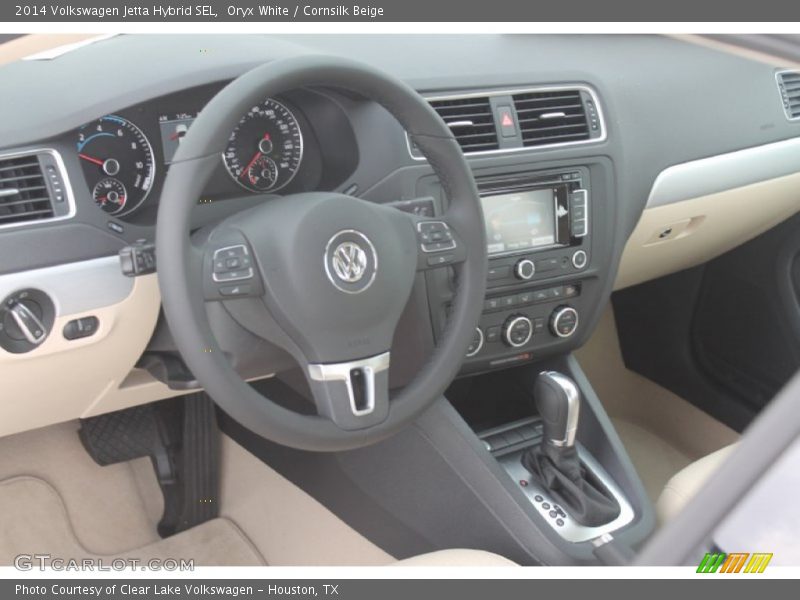 Oryx White / Cornsilk Beige 2014 Volkswagen Jetta Hybrid SEL