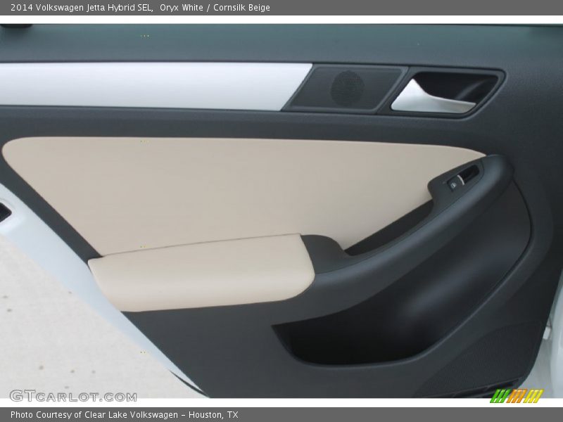 Oryx White / Cornsilk Beige 2014 Volkswagen Jetta Hybrid SEL