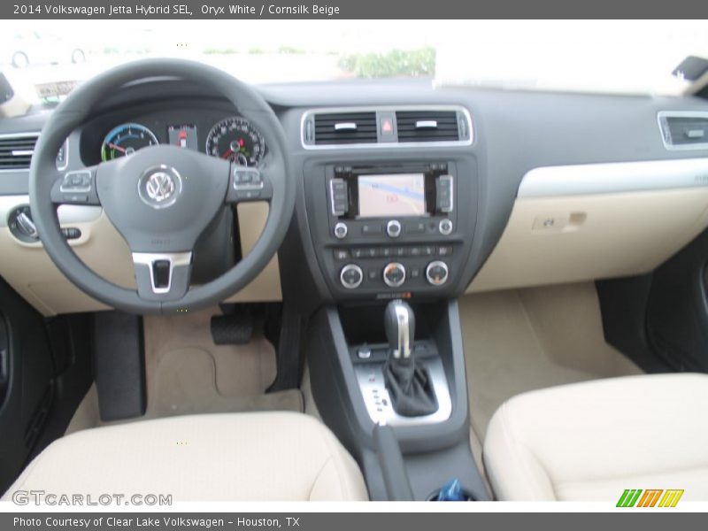 Oryx White / Cornsilk Beige 2014 Volkswagen Jetta Hybrid SEL