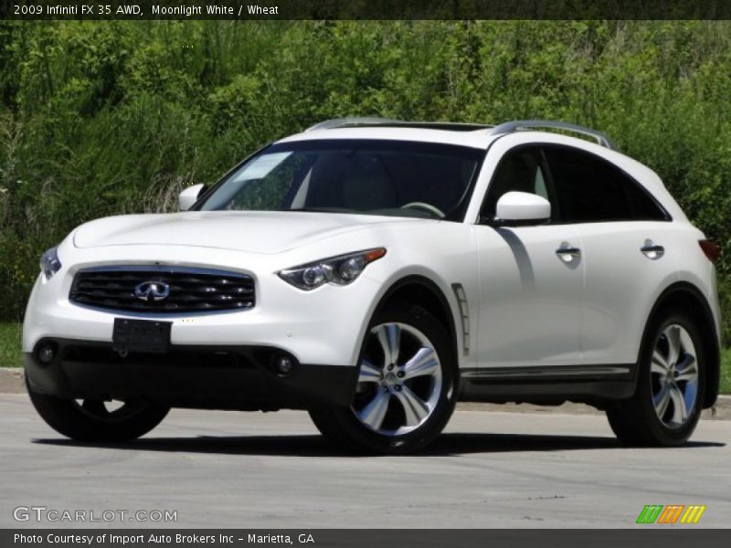 Moonlight White / Wheat 2009 Infiniti FX 35 AWD
