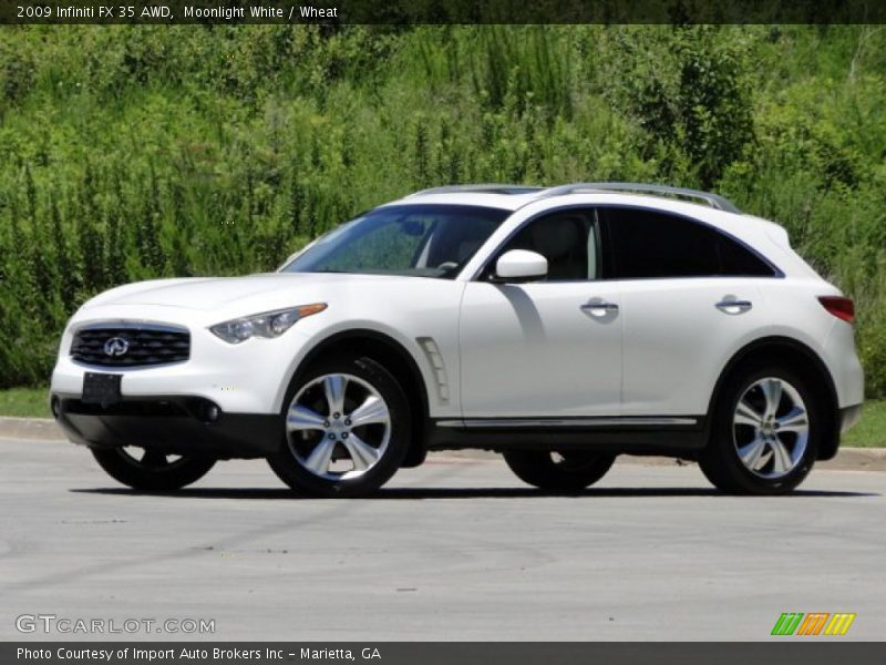 Moonlight White / Wheat 2009 Infiniti FX 35 AWD