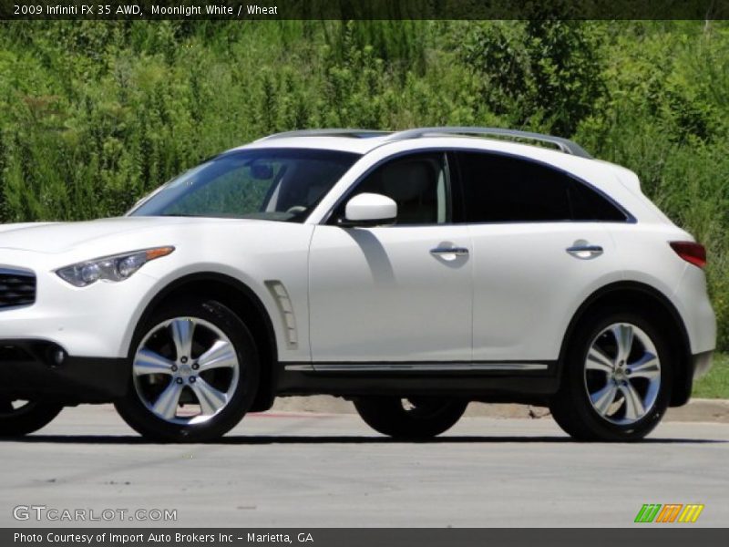 Moonlight White / Wheat 2009 Infiniti FX 35 AWD