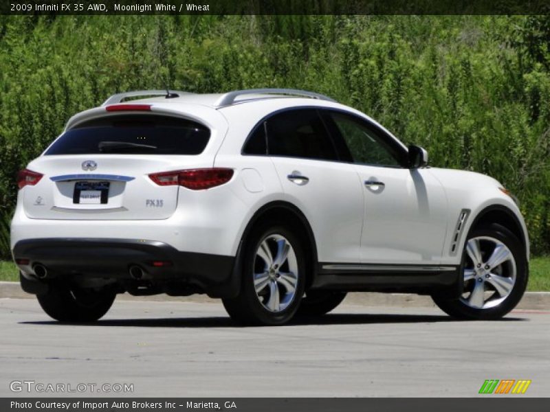 Moonlight White / Wheat 2009 Infiniti FX 35 AWD