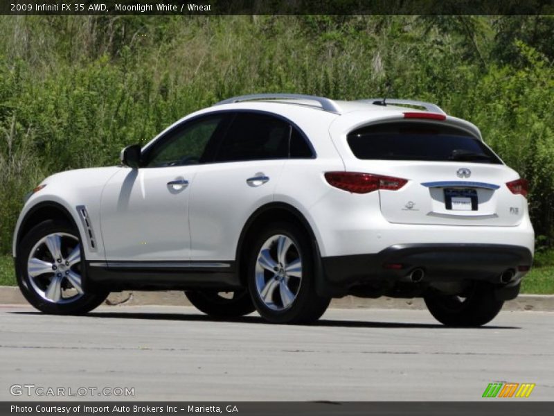 Moonlight White / Wheat 2009 Infiniti FX 35 AWD