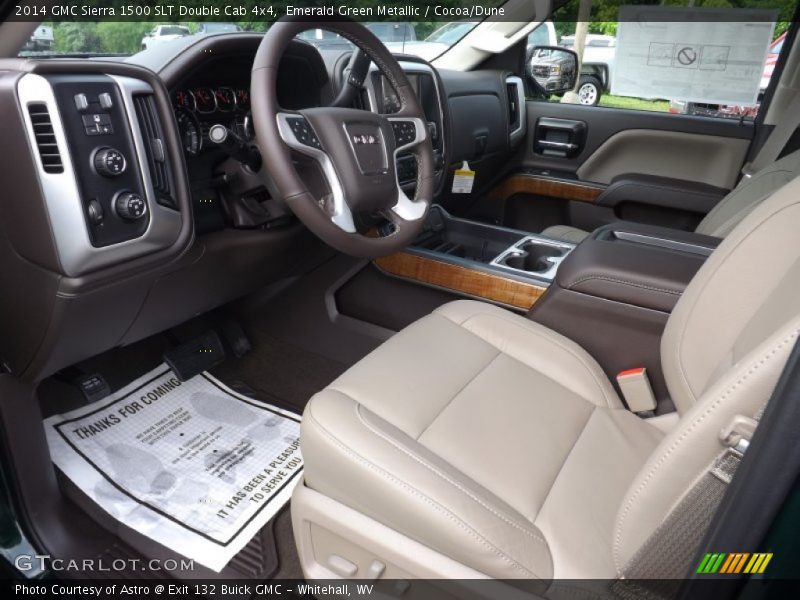  2014 Sierra 1500 SLT Double Cab 4x4 Cocoa/Dune Interior