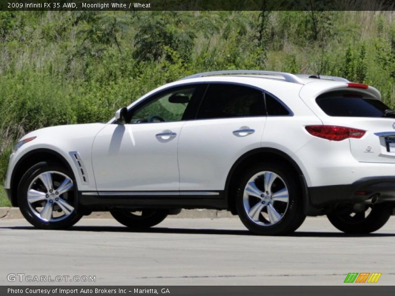 Moonlight White / Wheat 2009 Infiniti FX 35 AWD