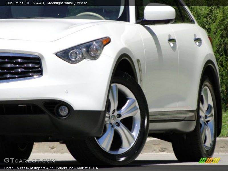 Moonlight White / Wheat 2009 Infiniti FX 35 AWD