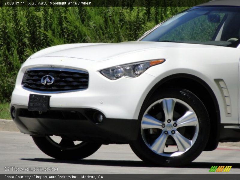 Moonlight White / Wheat 2009 Infiniti FX 35 AWD