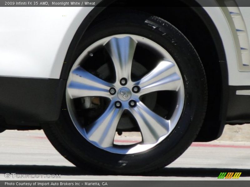 Moonlight White / Wheat 2009 Infiniti FX 35 AWD