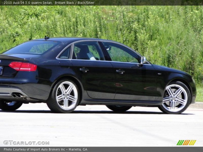 Brilliant Black / Black/Silver 2010 Audi S4 3.0 quattro Sedan