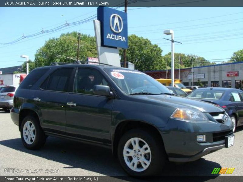 Sage Brush Green Pearl / Ebony 2006 Acura MDX Touring
