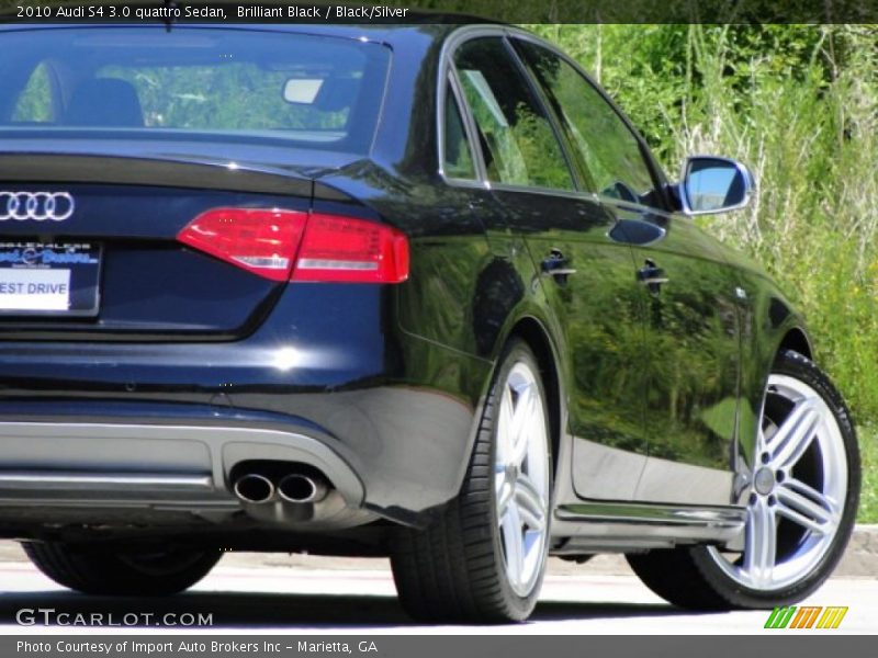 Brilliant Black / Black/Silver 2010 Audi S4 3.0 quattro Sedan