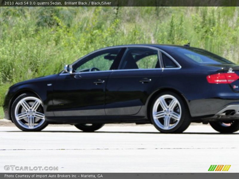 Brilliant Black / Black/Silver 2010 Audi S4 3.0 quattro Sedan
