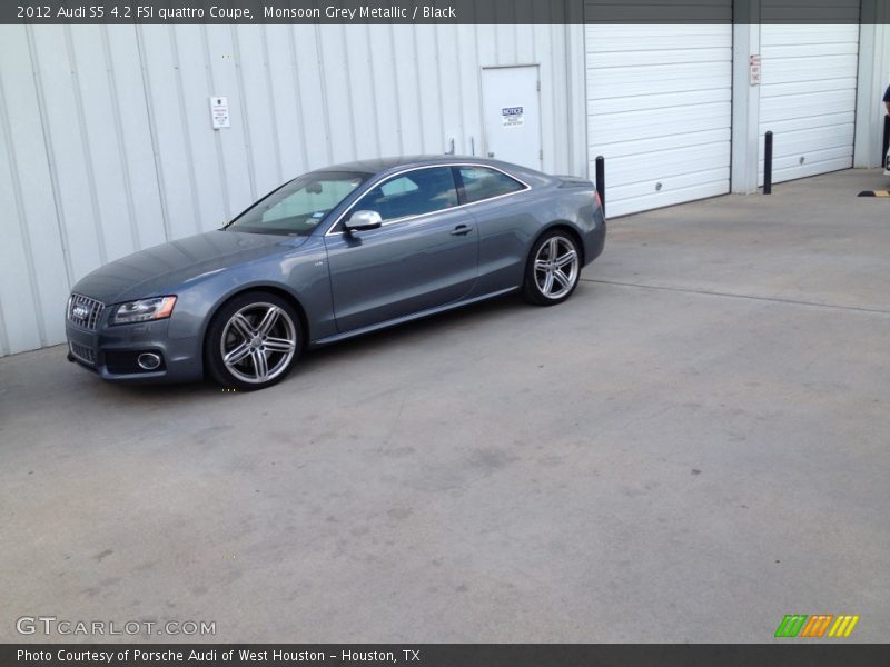 Monsoon Grey Metallic / Black 2012 Audi S5 4.2 FSI quattro Coupe