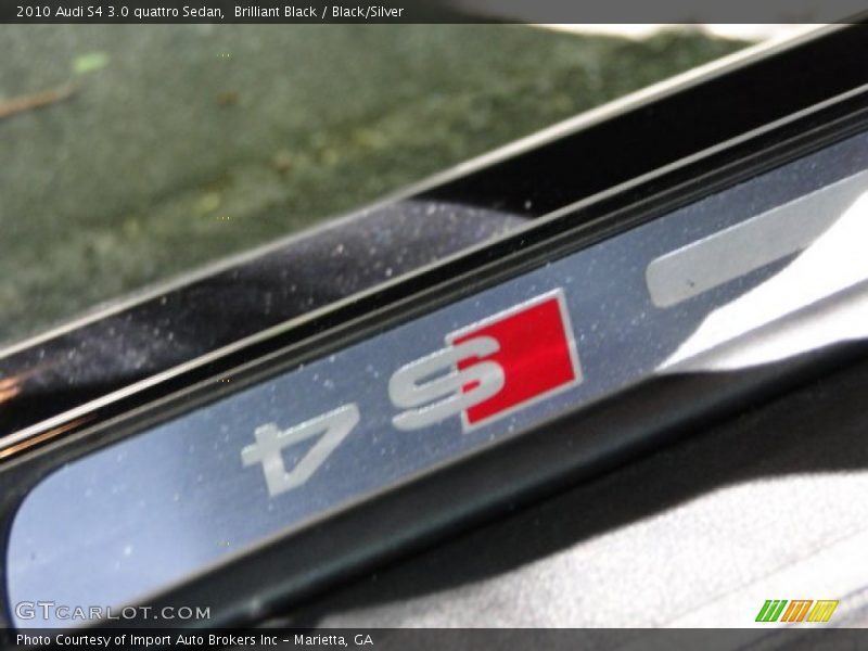 Brilliant Black / Black/Silver 2010 Audi S4 3.0 quattro Sedan