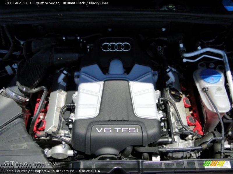 Brilliant Black / Black/Silver 2010 Audi S4 3.0 quattro Sedan