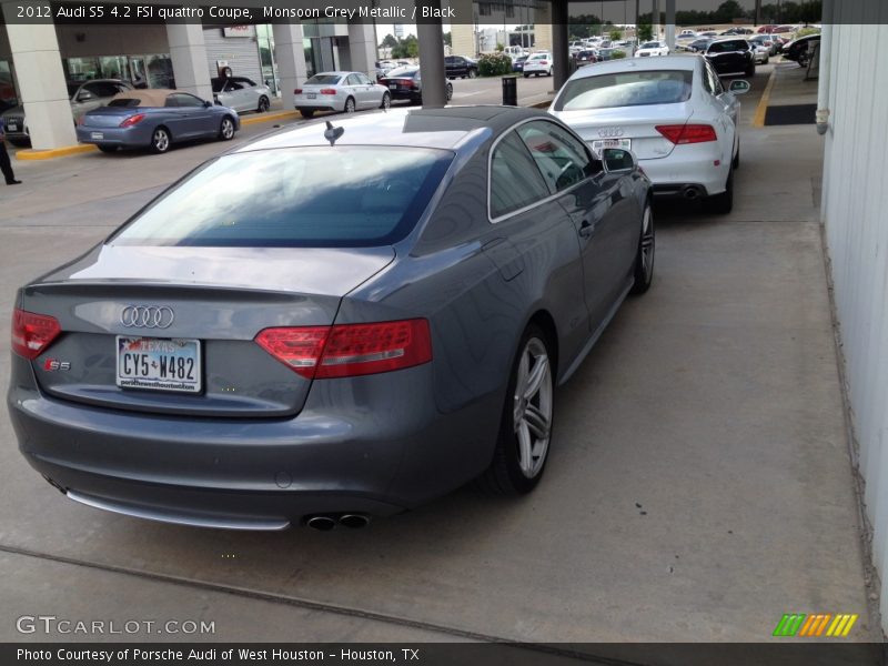 Monsoon Grey Metallic / Black 2012 Audi S5 4.2 FSI quattro Coupe