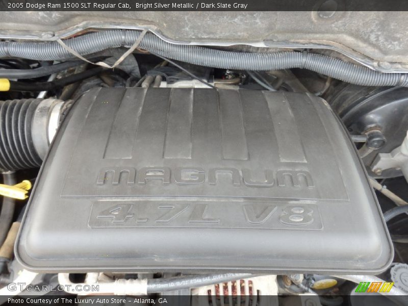 Bright Silver Metallic / Dark Slate Gray 2005 Dodge Ram 1500 SLT Regular Cab