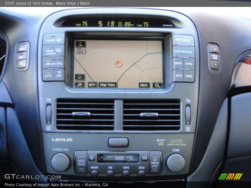 Controls of 2005 LS 430 Sedan