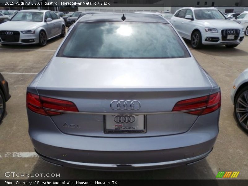 Floret Silver Metallic / Black 2015 Audi A8 L 3.0T quattro