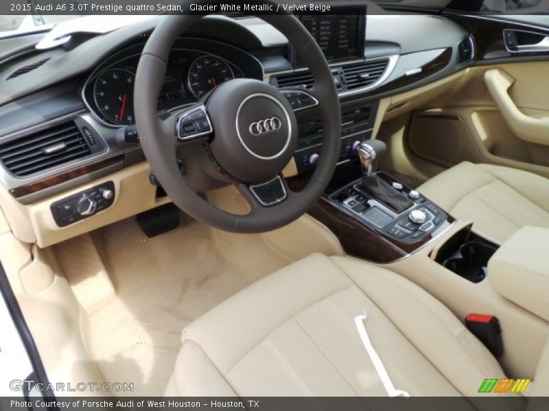  2015 A6 3.0T Prestige quattro Sedan Velvet Beige Interior