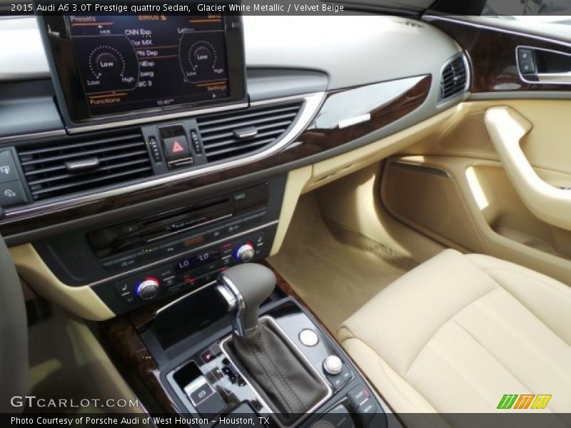 Glacier White Metallic / Velvet Beige 2015 Audi A6 3.0T Prestige quattro Sedan