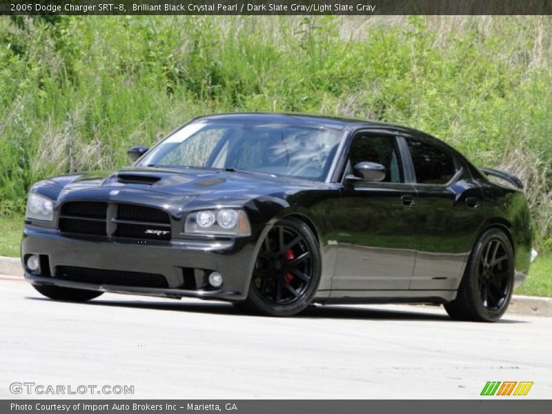 Brilliant Black Crystal Pearl / Dark Slate Gray/Light Slate Gray 2006 Dodge Charger SRT-8