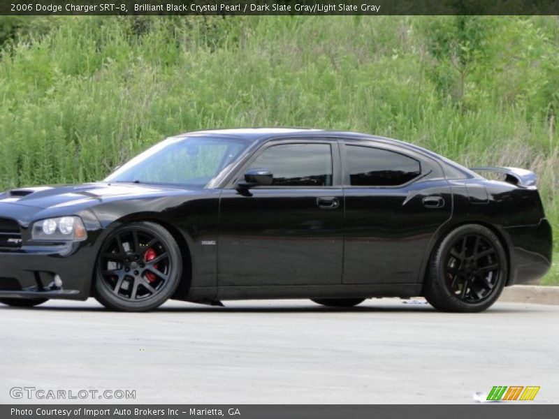 Brilliant Black Crystal Pearl / Dark Slate Gray/Light Slate Gray 2006 Dodge Charger SRT-8