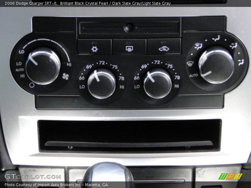 Brilliant Black Crystal Pearl / Dark Slate Gray/Light Slate Gray 2006 Dodge Charger SRT-8