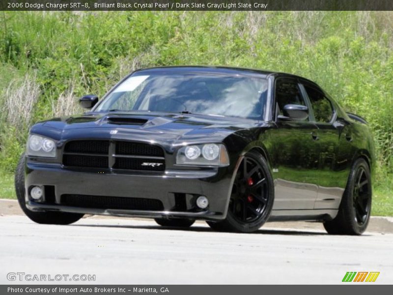 Brilliant Black Crystal Pearl / Dark Slate Gray/Light Slate Gray 2006 Dodge Charger SRT-8