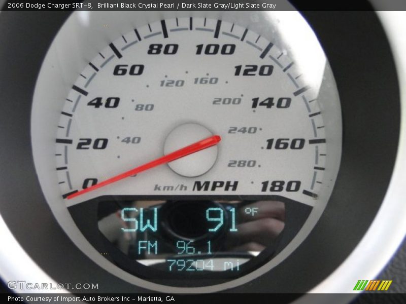 Brilliant Black Crystal Pearl / Dark Slate Gray/Light Slate Gray 2006 Dodge Charger SRT-8