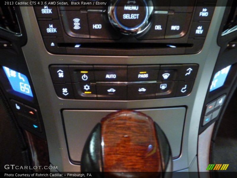 Controls of 2013 CTS 4 3.6 AWD Sedan