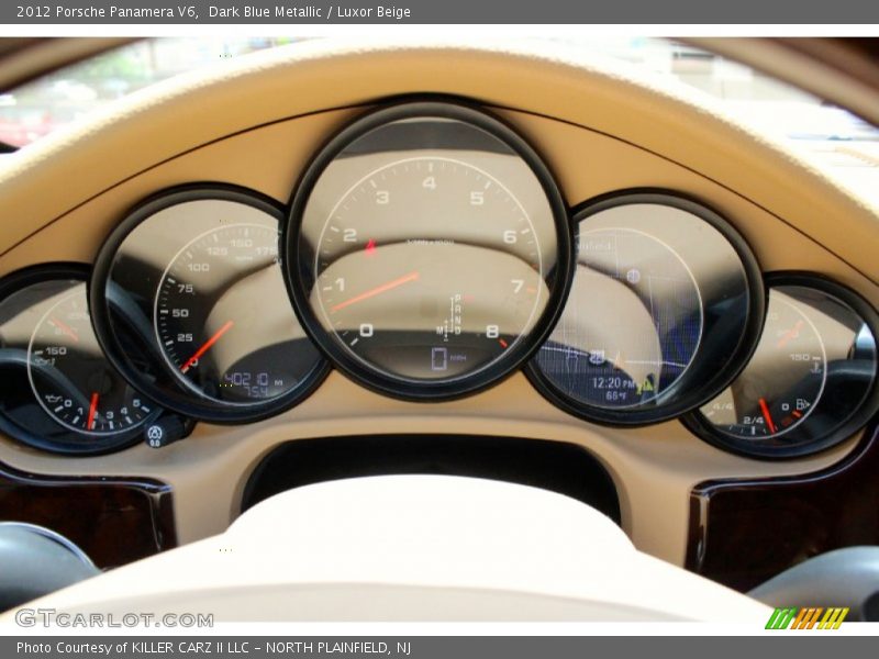Dark Blue Metallic / Luxor Beige 2012 Porsche Panamera V6