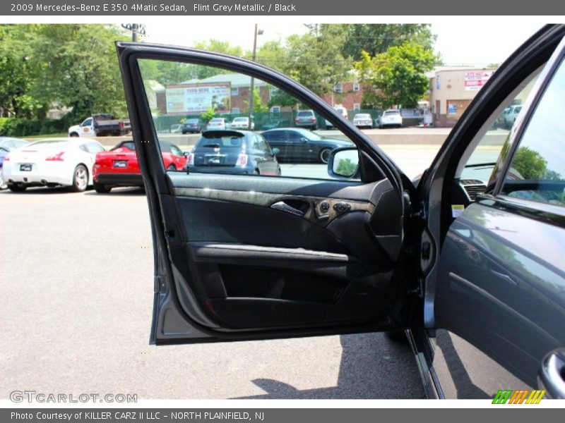 Flint Grey Metallic / Black 2009 Mercedes-Benz E 350 4Matic Sedan