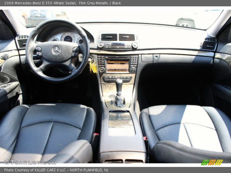 Flint Grey Metallic / Black 2009 Mercedes-Benz E 350 4Matic Sedan