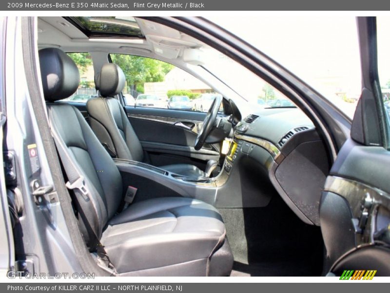 Flint Grey Metallic / Black 2009 Mercedes-Benz E 350 4Matic Sedan