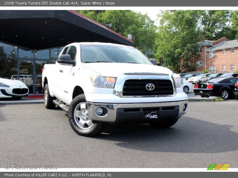 Super White / Beige 2008 Toyota Tundra SR5 Double Cab 4x4