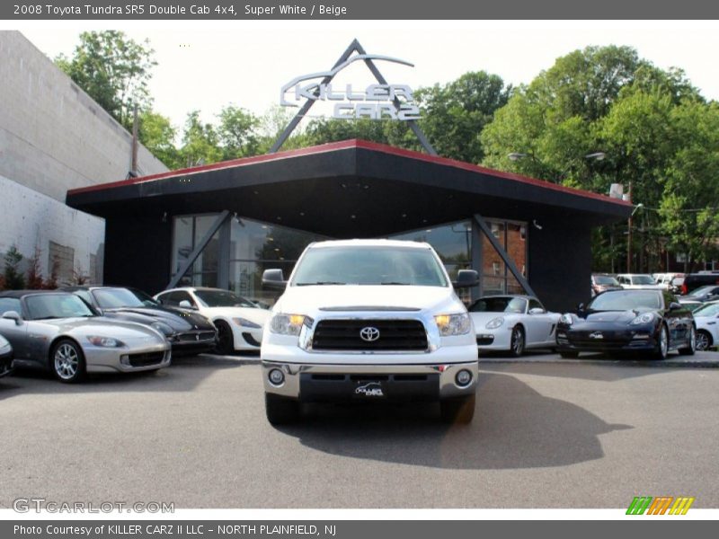Super White / Beige 2008 Toyota Tundra SR5 Double Cab 4x4