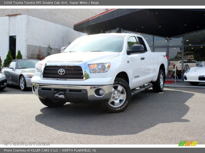 Super White / Beige 2008 Toyota Tundra SR5 Double Cab 4x4