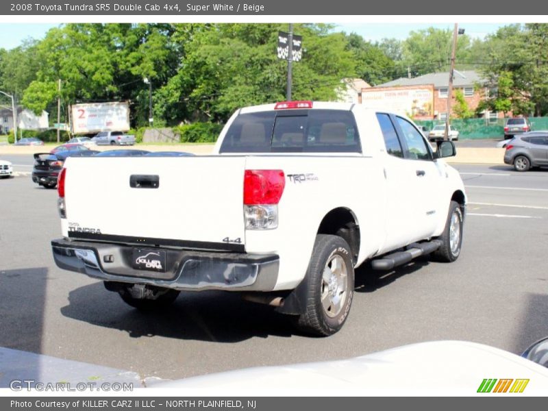 Super White / Beige 2008 Toyota Tundra SR5 Double Cab 4x4