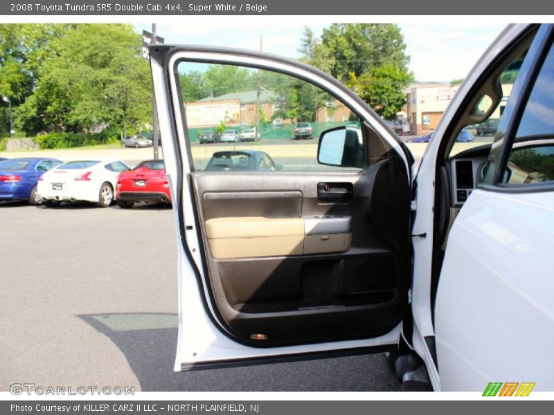 Super White / Beige 2008 Toyota Tundra SR5 Double Cab 4x4