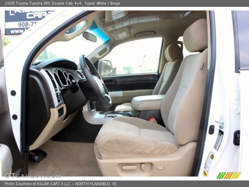 Super White / Beige 2008 Toyota Tundra SR5 Double Cab 4x4