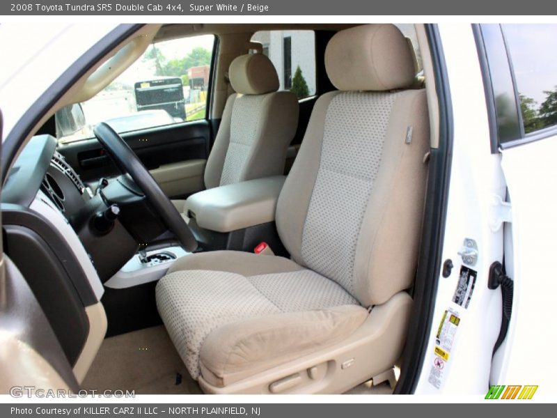 Super White / Beige 2008 Toyota Tundra SR5 Double Cab 4x4