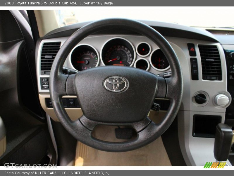 Super White / Beige 2008 Toyota Tundra SR5 Double Cab 4x4