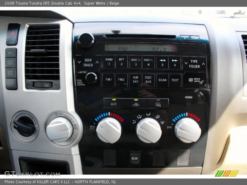 Super White / Beige 2008 Toyota Tundra SR5 Double Cab 4x4