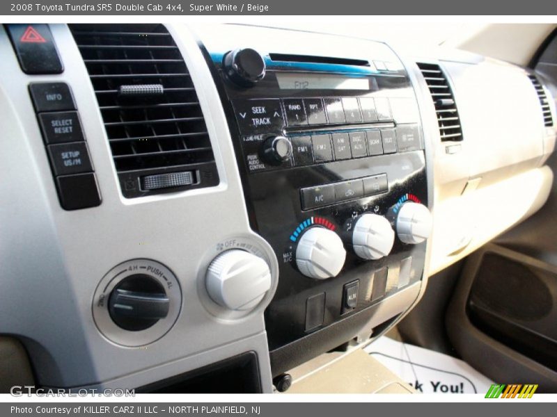 Super White / Beige 2008 Toyota Tundra SR5 Double Cab 4x4