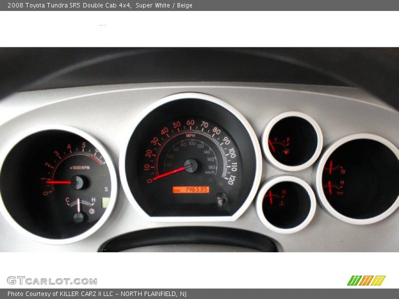 Super White / Beige 2008 Toyota Tundra SR5 Double Cab 4x4